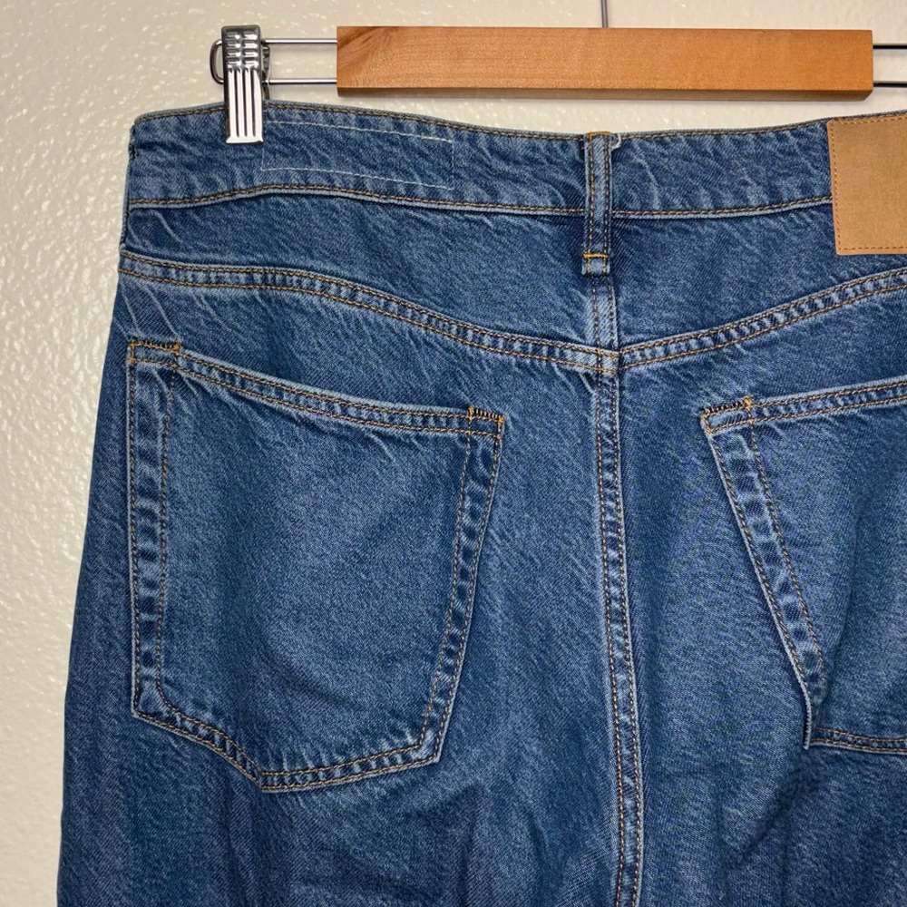 Rag & Bone Logan Low Rise Wide Leg Jean button fly blue jeans in Lily Women's 29 - Picture 13 of 16